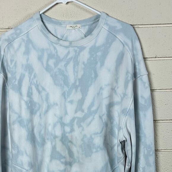 Rag & Bone Blue Tie Dye Sweatshirt size L - Picture 6 of 8